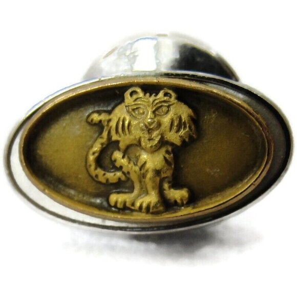 Tiger Cub 1/10 10K Yellow Gold Filled Tie Tack Lapel Pin Necktie Suit Vintage - Picture 8 of 15